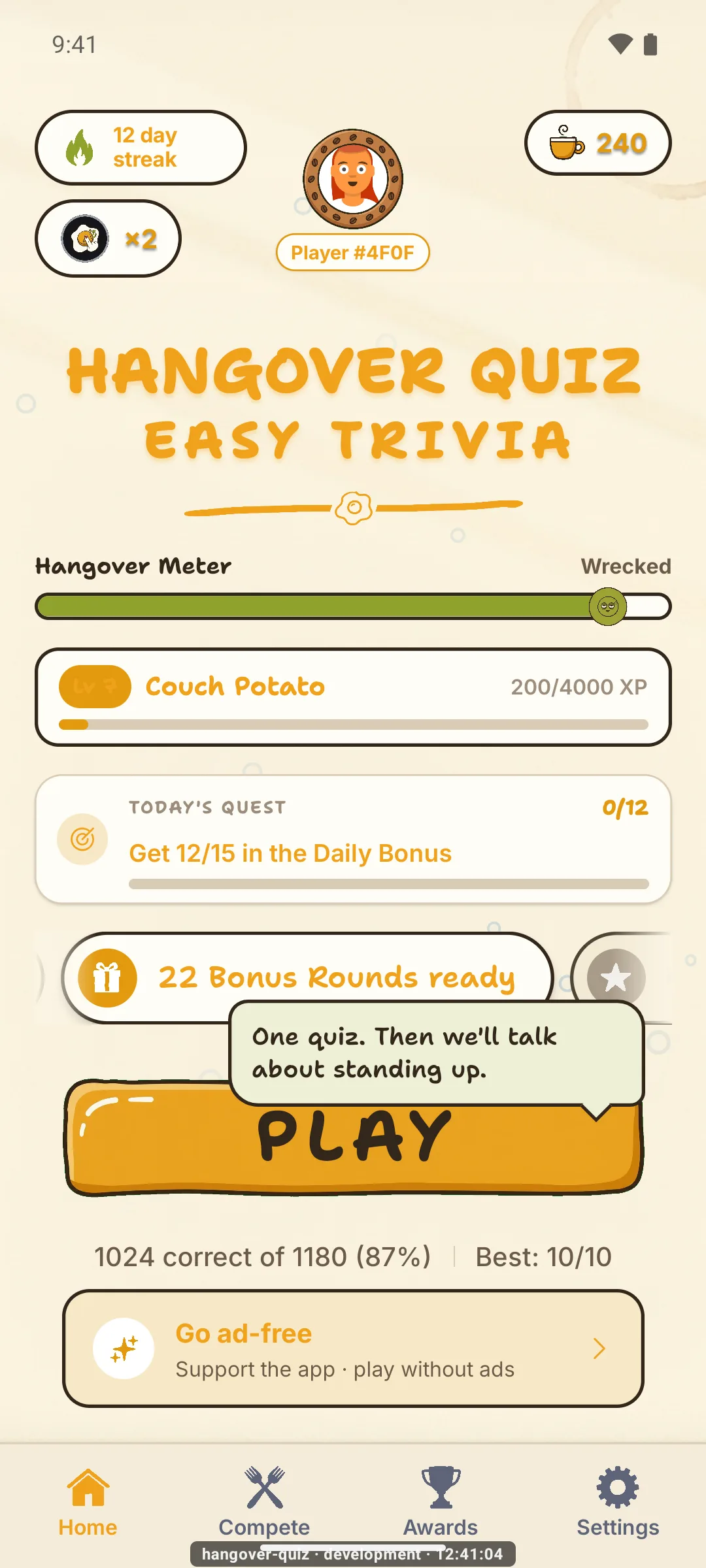 Hangover Quiz